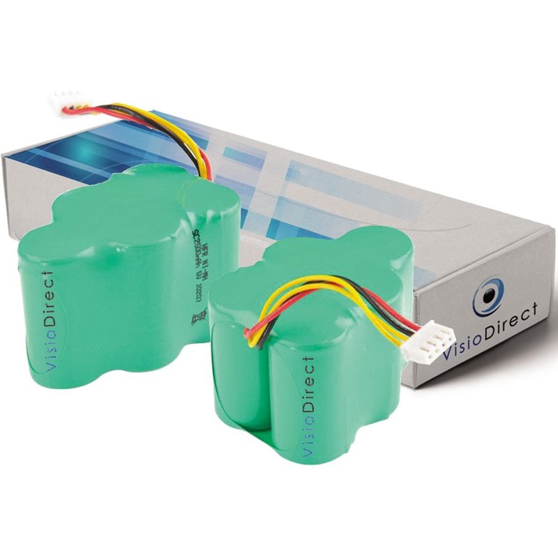 Lot de 2 batteries pour Ecovacs Deebot D77 aspirateur robot 3500mAh 6V - Visiodirect -