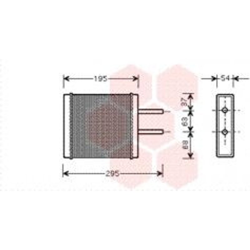 Radiateur De Chauffage Pour Kia Clarus De 1996 À 2001