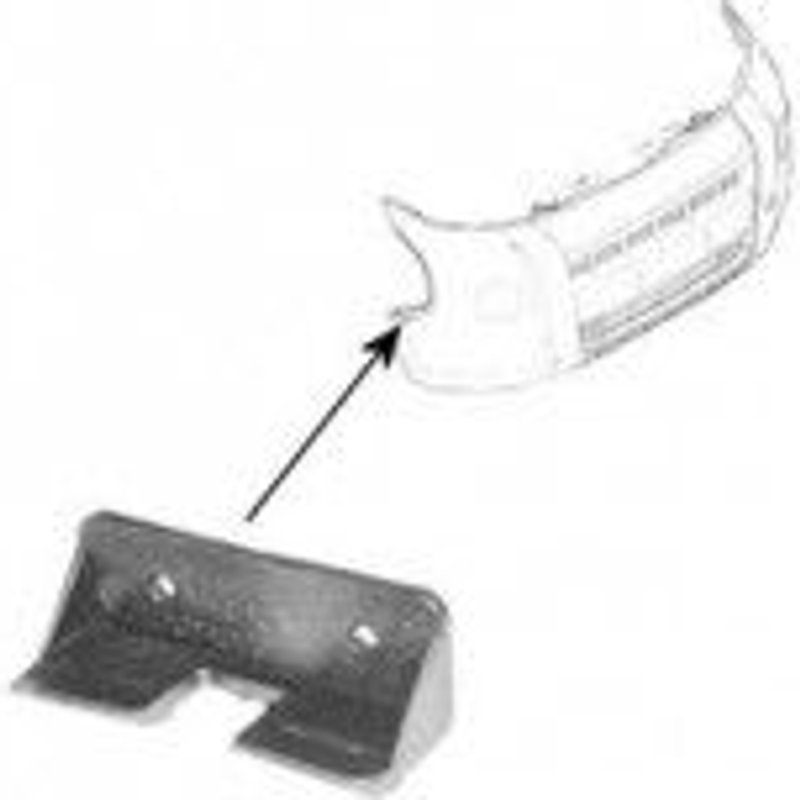 Ferrure de pare-chocs avant coté droit pour Peugeot Bipper d'après 2008