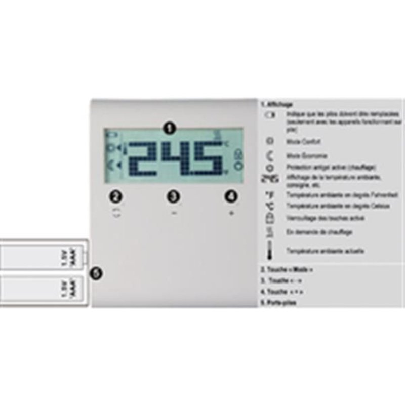 Siemens-Thermostat D Ambiance Sans Programmation Alimentation Secteur Réf Rdd100 S55770-T275