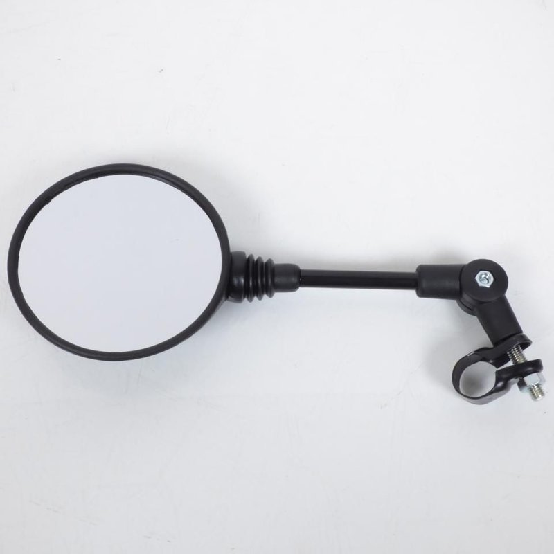Rétroviseur rond Ã116 noir fixation collier