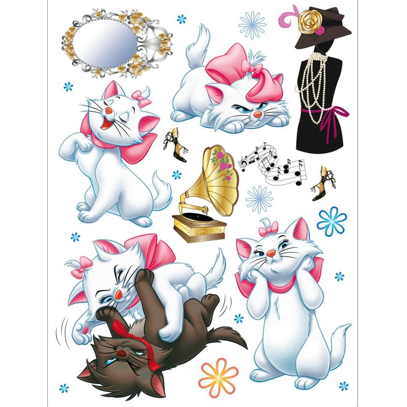 Disney Marie -Décoration/Stickers Muraux 65x85cm