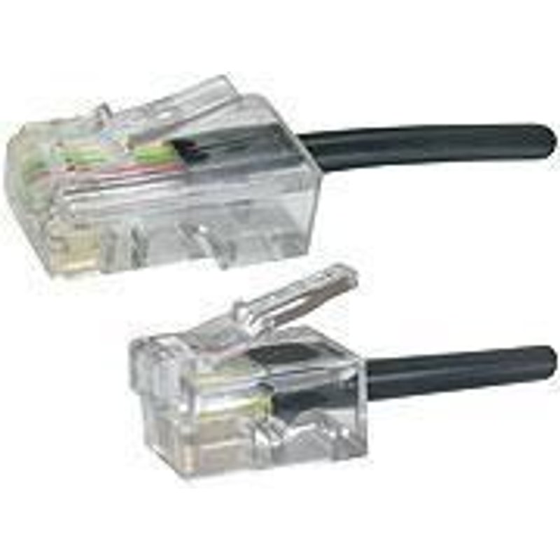 MicroConnect Modular - Câble réseau - RJ-11 (M) pour RJ-45 (M) - 5 m - noir