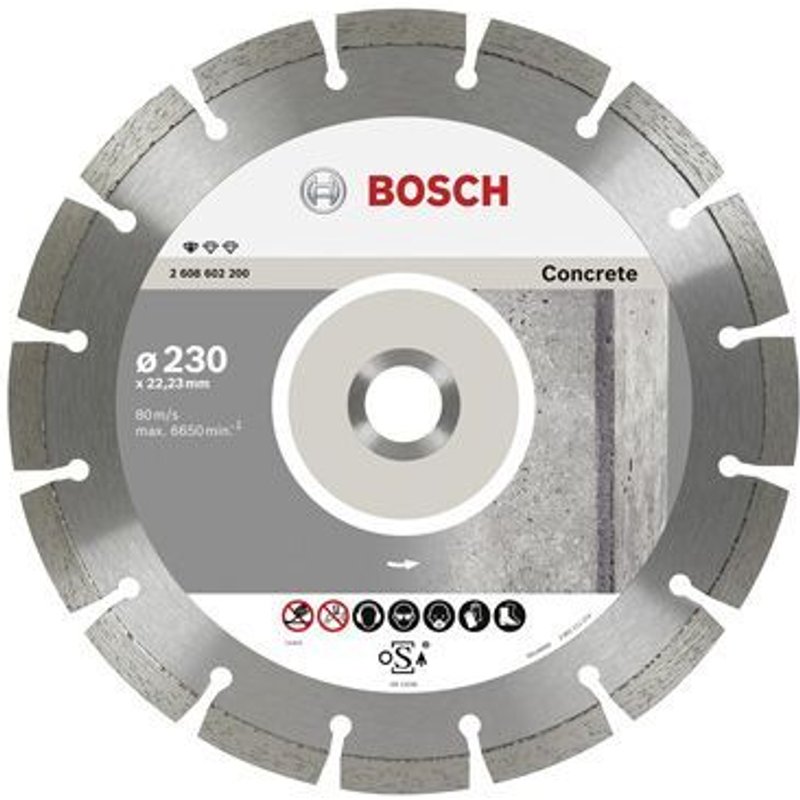 Bosch Disque à tronçonner diamanté Standard for Concrete 230 x 22,23 x 2,3 x 10 mm