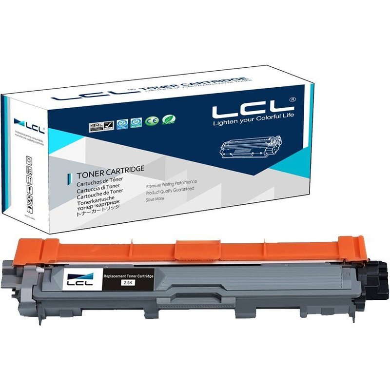 LCL(TM) TN241BK (1-Pack, Noir) Cartouche de Toner Compatible pour Brother HL-3140 CW/3150CDW/CDN/3170 CDW/DCP 9020 CDW/CDN/MFC 9130 CW/9140 CDN/9330 CDW/9340 CDW