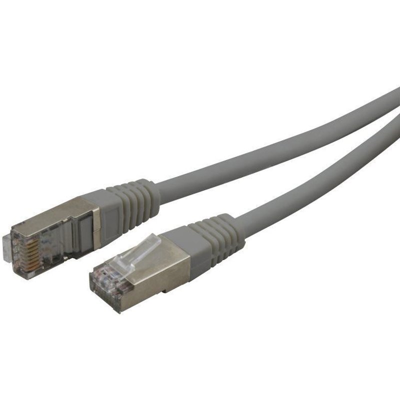 Câble réseau RJ45 blindé ADSL 10.00m Cat.6 gris