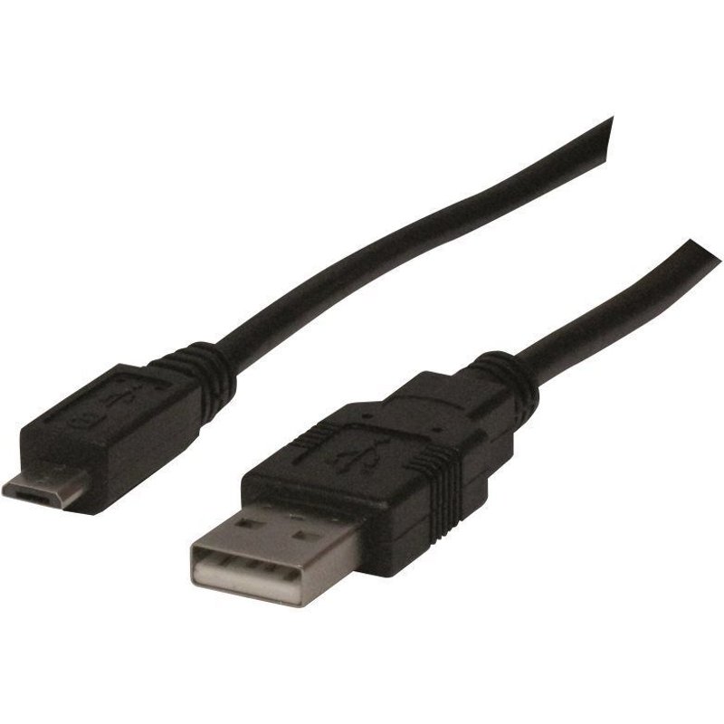 Cordon USB vers micro USB 1.0m noir