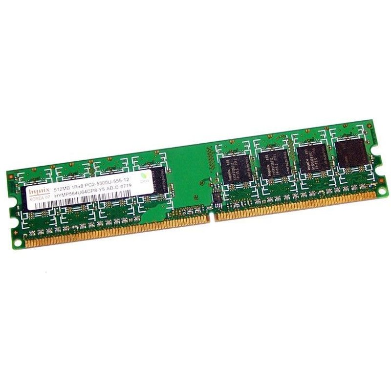 512Mo Ram HYNIX HYMP564U64CP8-Y5 AB-C 240 PIN DDR2 PC2-5300U 667Mhz 1Rx8 CL5