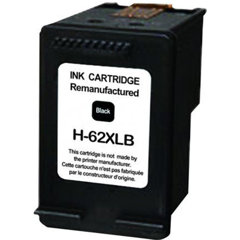 UPrint H-62XLB - 20 ml - noir - remanufacturé - cartouche d'encre (équivalent à : HP 62XL ) - pour HP Envy 55XX, 56XX, 76XX; Officejet 200, 250, 252, 57XX, 8040