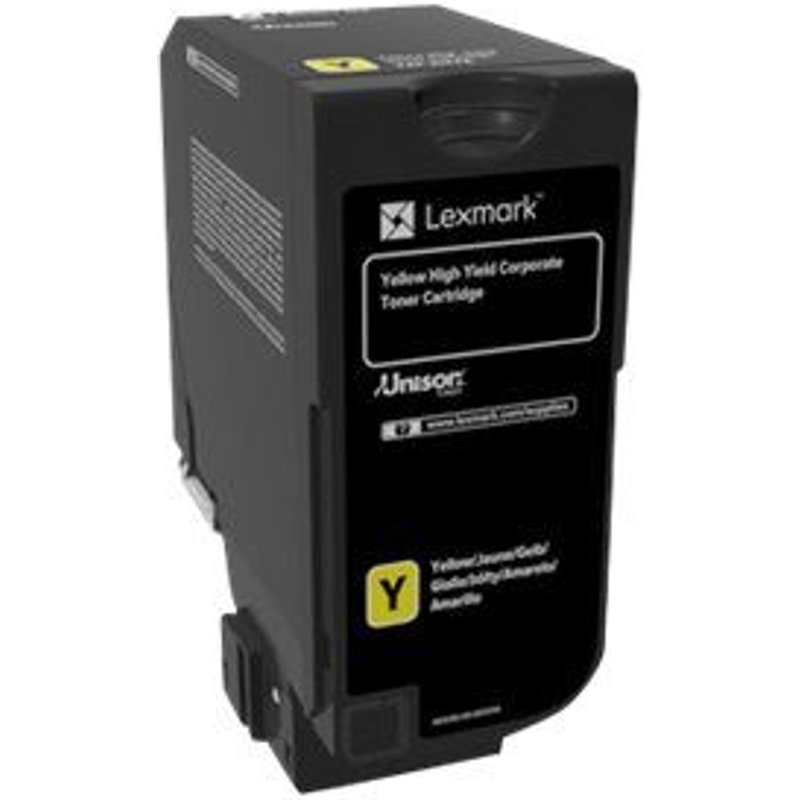 Lexmark - À rendement élevé - jaune - original - cartouche de toner LCCP, Entreprise Lexmark - pour Lexmark CS725de, CS725dte