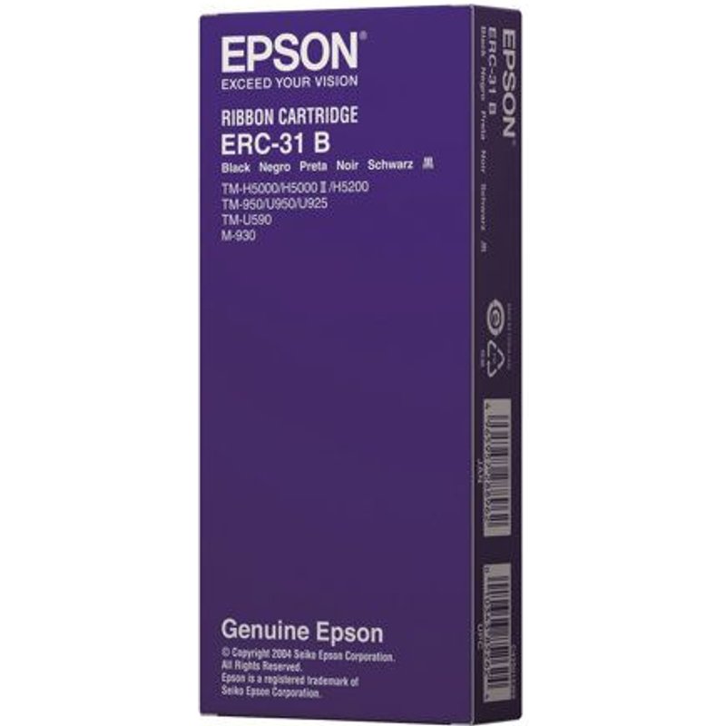 Epson ERC 31B - 1 - noir - ruban d'impression - pour TM 930, 930II, 950, H5000II, H5000IIP, U590, U590-151, U590P, U950, U950P