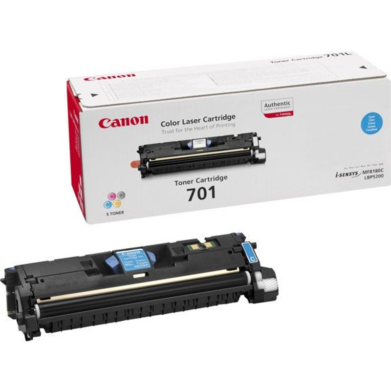 Canon 701 - Cyan - originale - cartouche de toner - pour ImageCLASS MF8180c; Laser Shot LBP-5200; LaserBase MF8180C