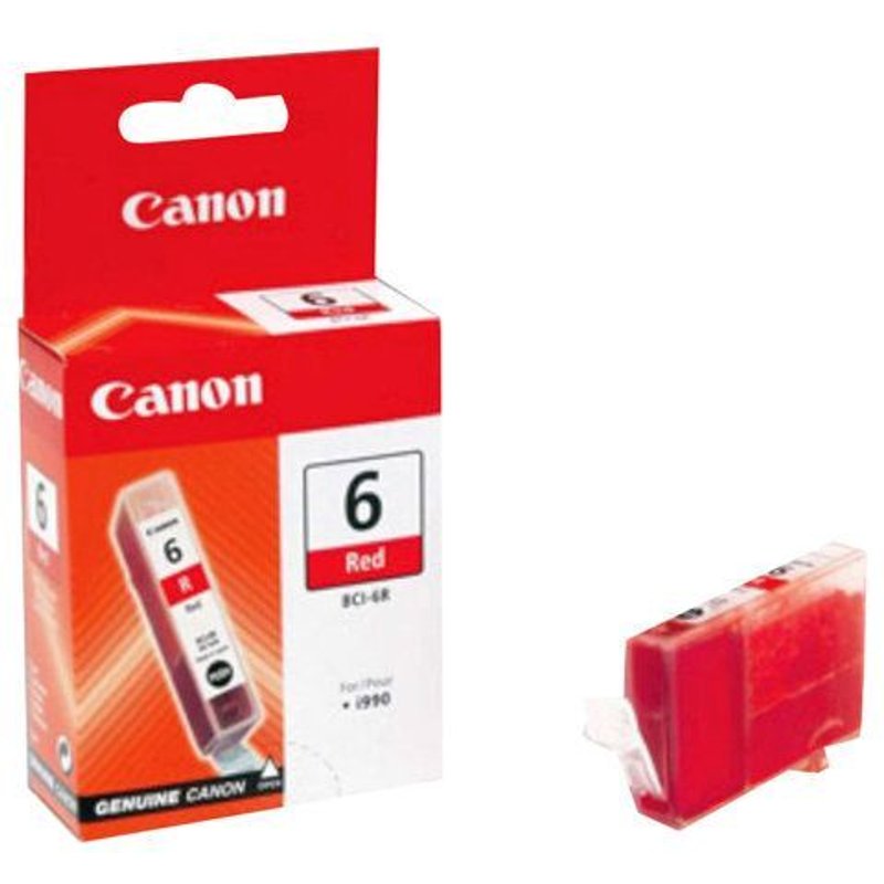 Canon BCI-6R - Rouge - original - réservoir d'encre - pour i990, 9900, 9950; PIXMA iP8500
