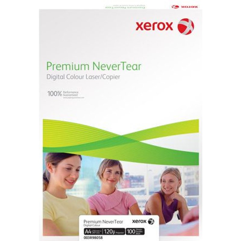 Xerox Premium NeverTear - Papier polyester - 120 microns blanc brillant - A4 (210 x 297 mm) - 160 g/m² - 100 feuille(s)
