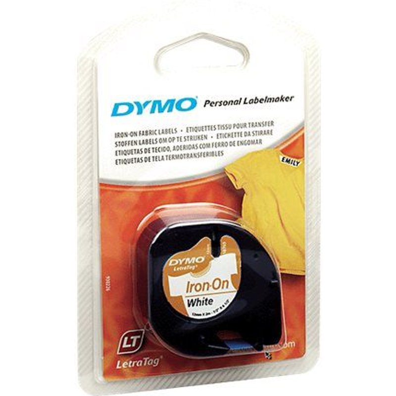 DYMO - Plastique - blanc - rouleau (1,2 cm x 2 m) 1 cassette(s) ruban