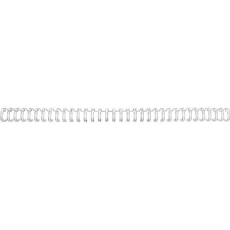 GBC WireBind - 5 mm - 34 anneaux - A4 (210 x 297 mm) - 35 feuilles - argenté(e) - 100 unités fil de ligature