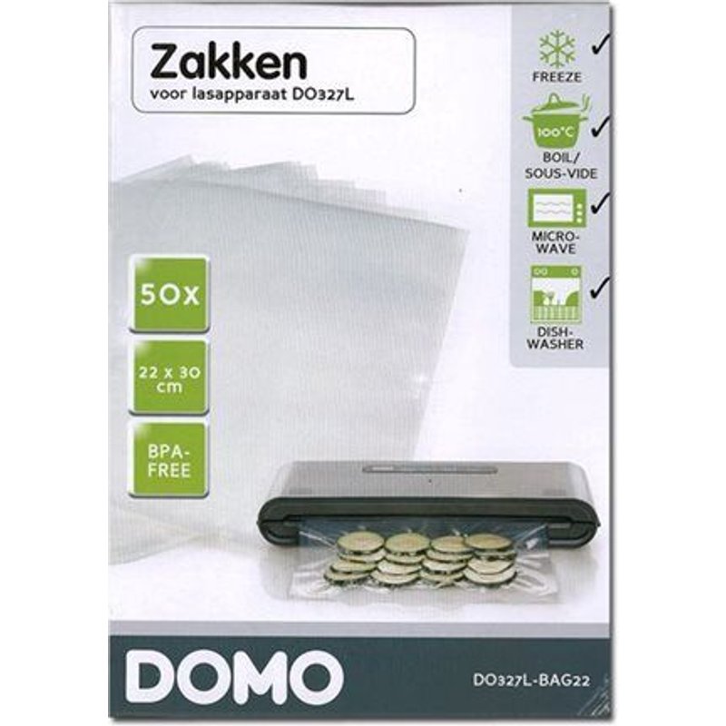 DOMO DO327L-BAG22 - Sac - pour emballeuse sous vide (pack de 50)
