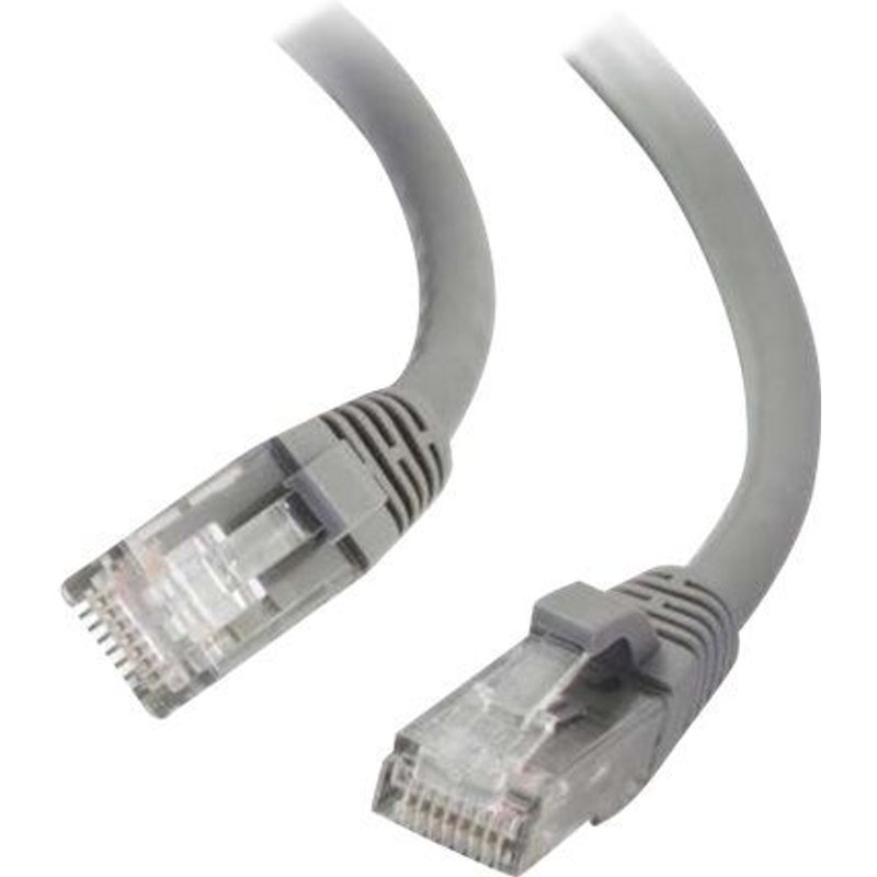 C2G - Cordon de raccordement - RJ-45 (M) pour RJ-45 (M) - 1 m - UTP - CAT 6a - démarré, sans crochet - gris