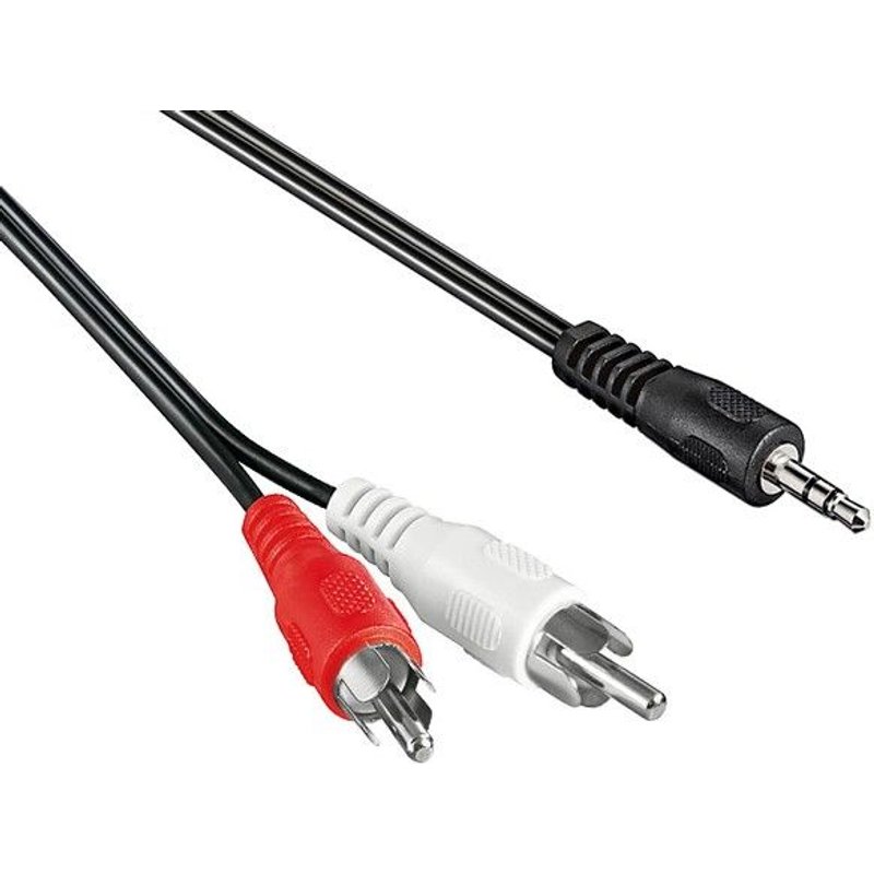 Neklan - Câble audio - mini-phone stereo 3.5 mm mâle pour RCA x 2 mâle - 5 m - blindé