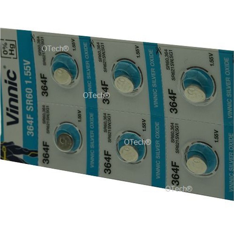 Pack de 10 piles Vinnic pour IEC SR60 - Garantie 1 an