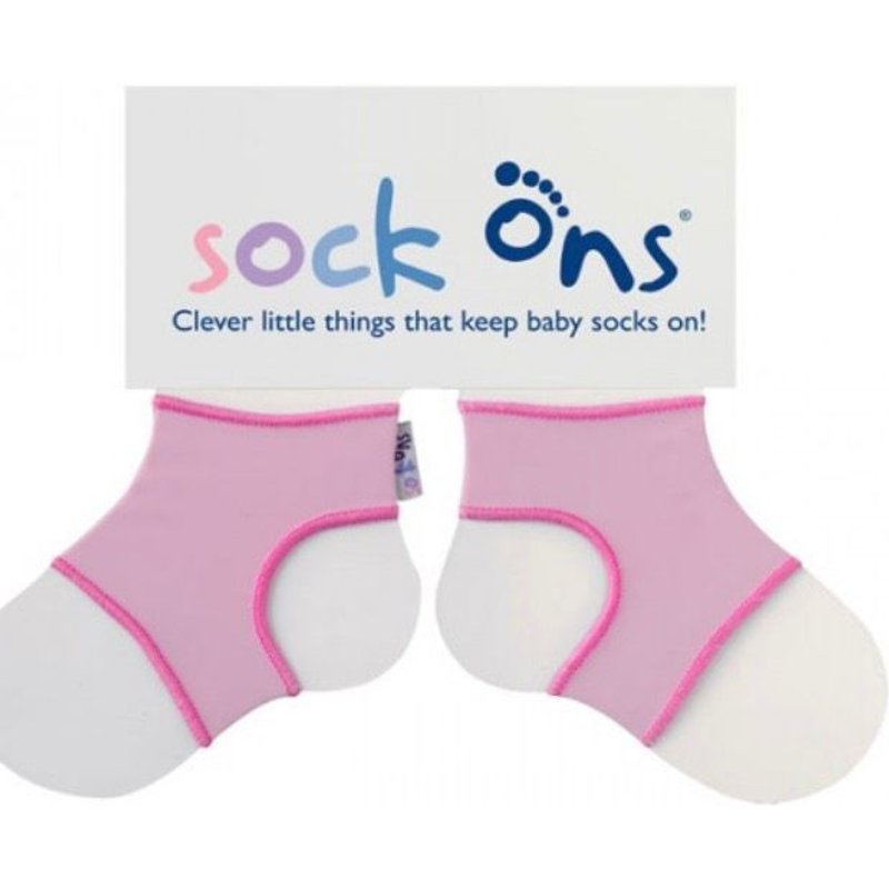 Funny Sock Ons® Sockenhalter Small 0-6m Baby Pink (Rosa)