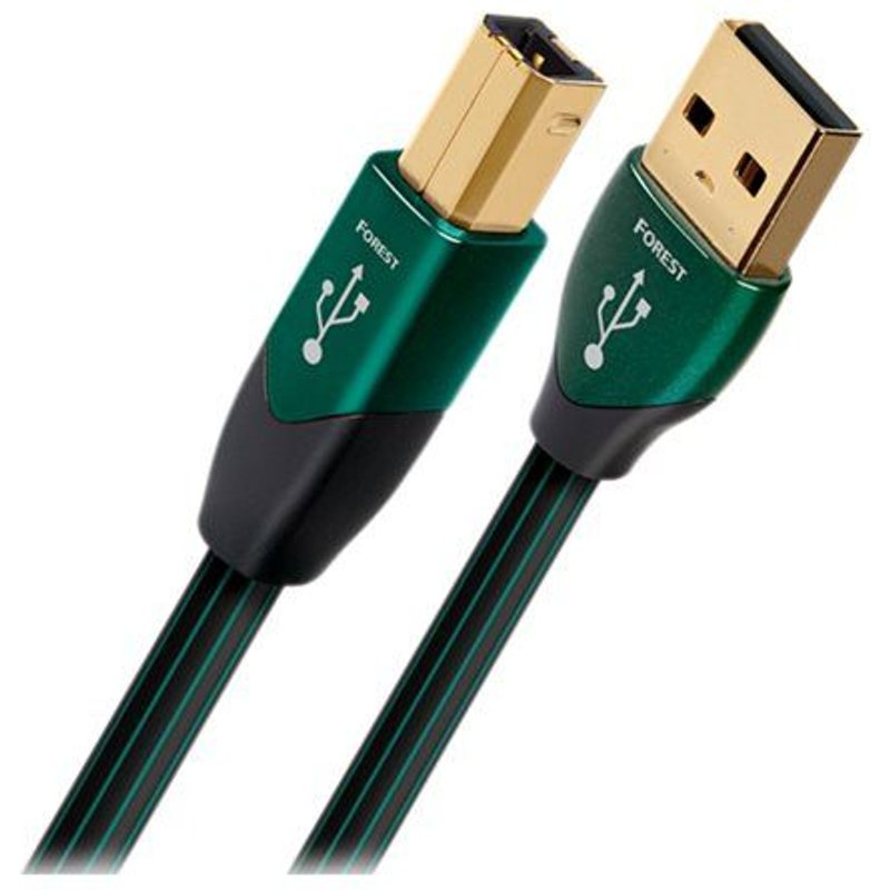 AudioQuest Forest - Câble USB - USB (M) pour USB type B (M) - USB 2.0 - 3 m - solide