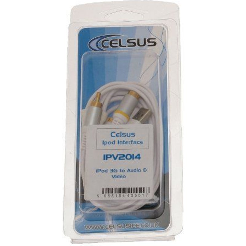 Celsus IPV2014 Câble pour iPod 3G, connecteur dock vers RCA