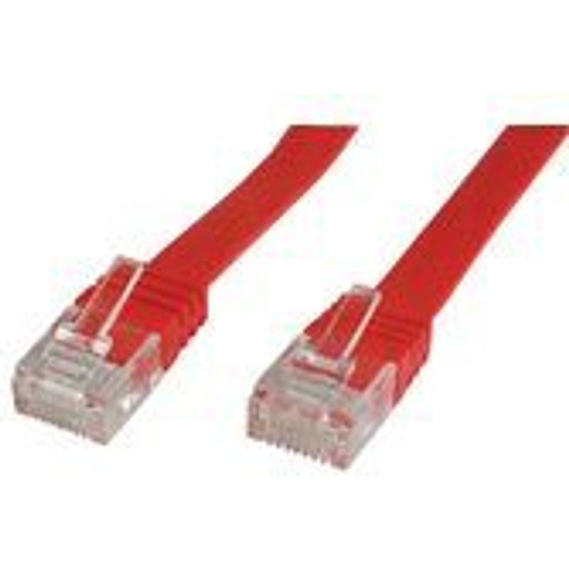 MicroConnect UltraFlat - Câble réseau - RJ-45 (M) pour RJ-45 (M) - 1 m - UTP - CAT 6 - démarré, plat - rouge