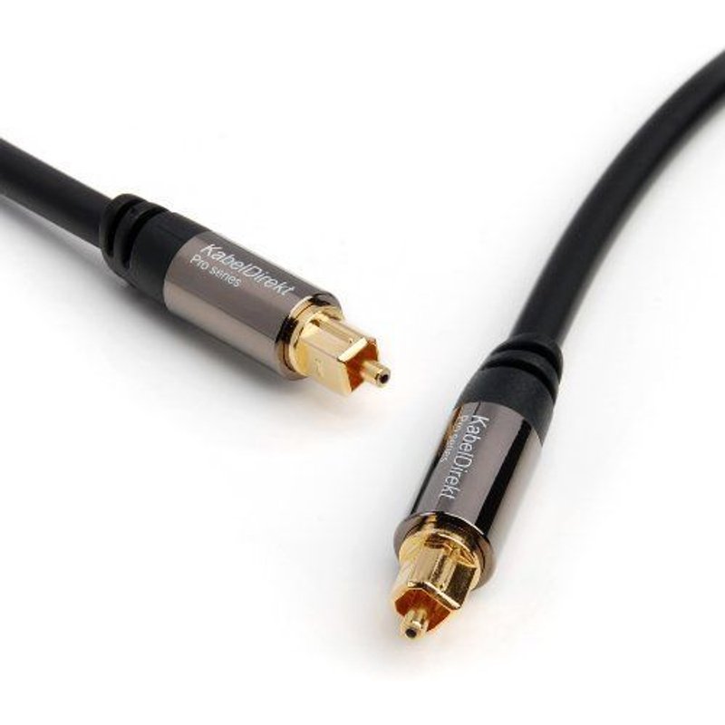 KabelDirekt 1.5m Câble Optique TOSLINK vers TOSLINK - PRO Series