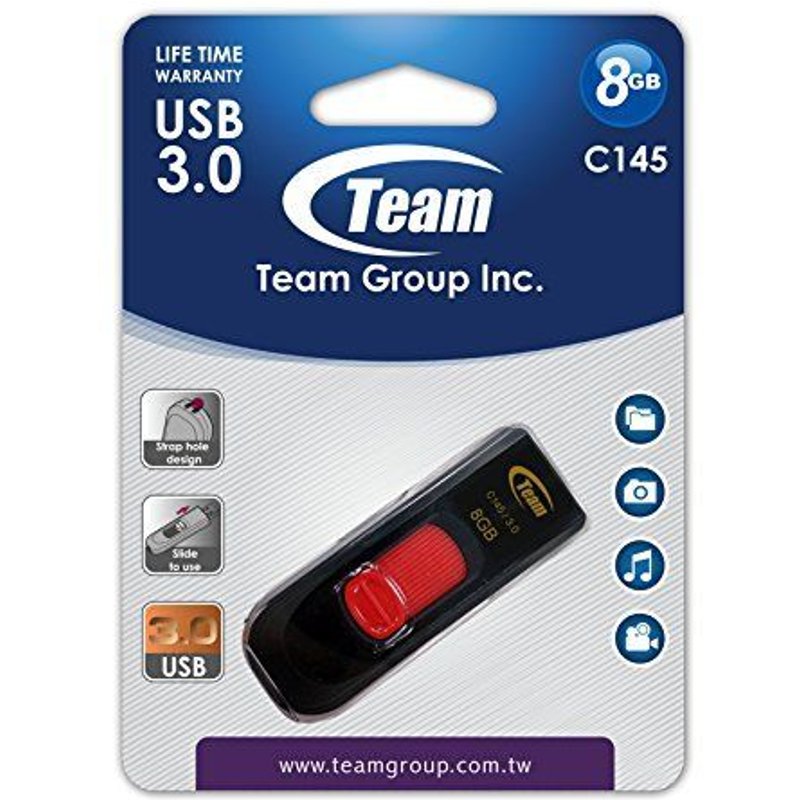 TeamGroup C145 Clé USB 3.0 8 Go Noir
