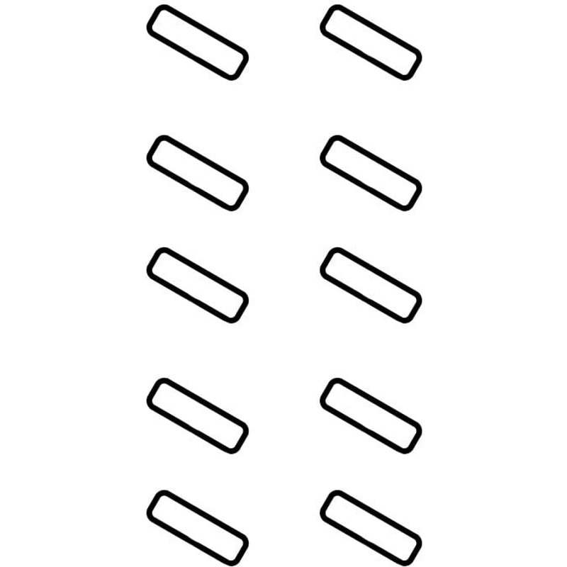 Lot de 10 Gommes anti-vibrations FAAC pour motorisation 400/402/422 (63003303)