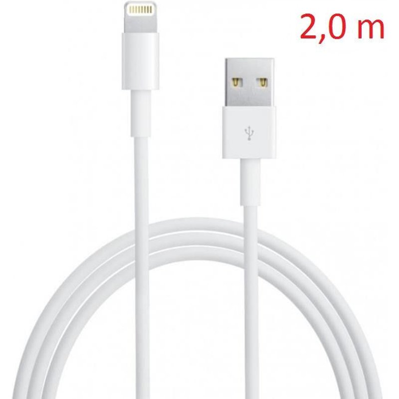 Câble Lightning 2m chargement et synchronisation rapide (2.4 A) OEM 100% apparence & structure interne chargeur Apple pour iPhone 5 5C 5S SE 6 6 Plus 6S 6S Plus 7 7 Plus iPad Pro Air Mini iPod Nano