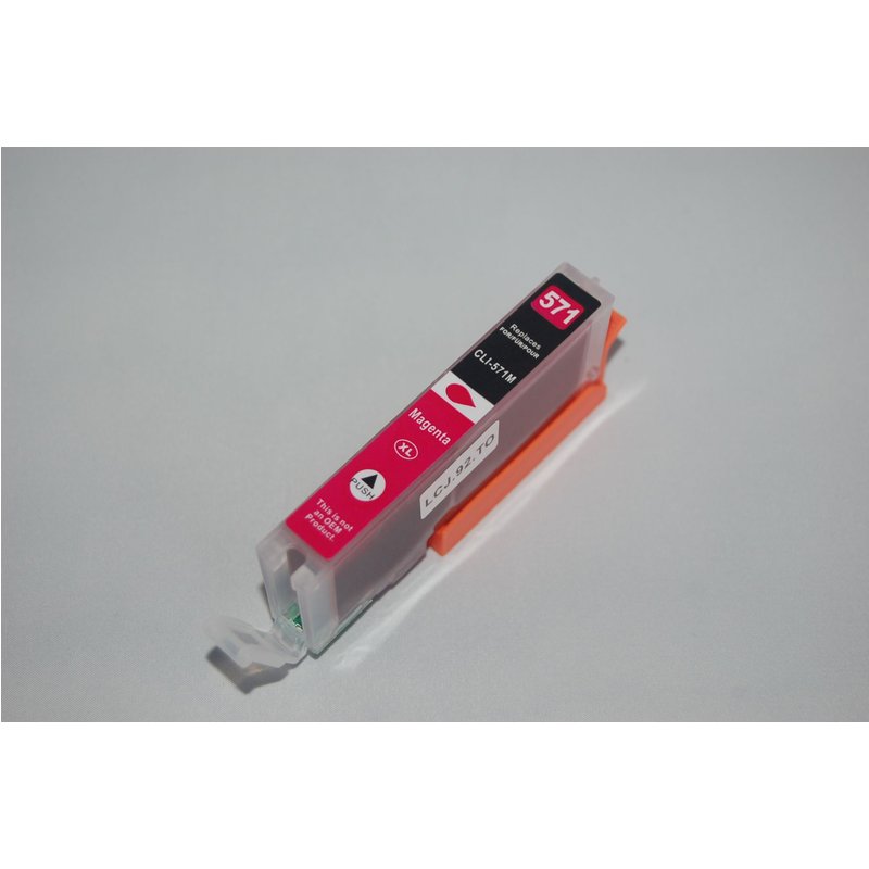 Cartouche d'encre compatible CLI571 Magenta pour CANON