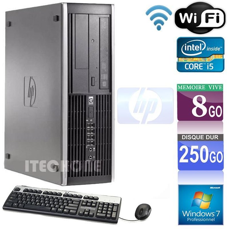 HP Elite 8300 SFF Intel Core i5-3470 - 3.2 Ghz - Ram 8 Go - DD 250 Go