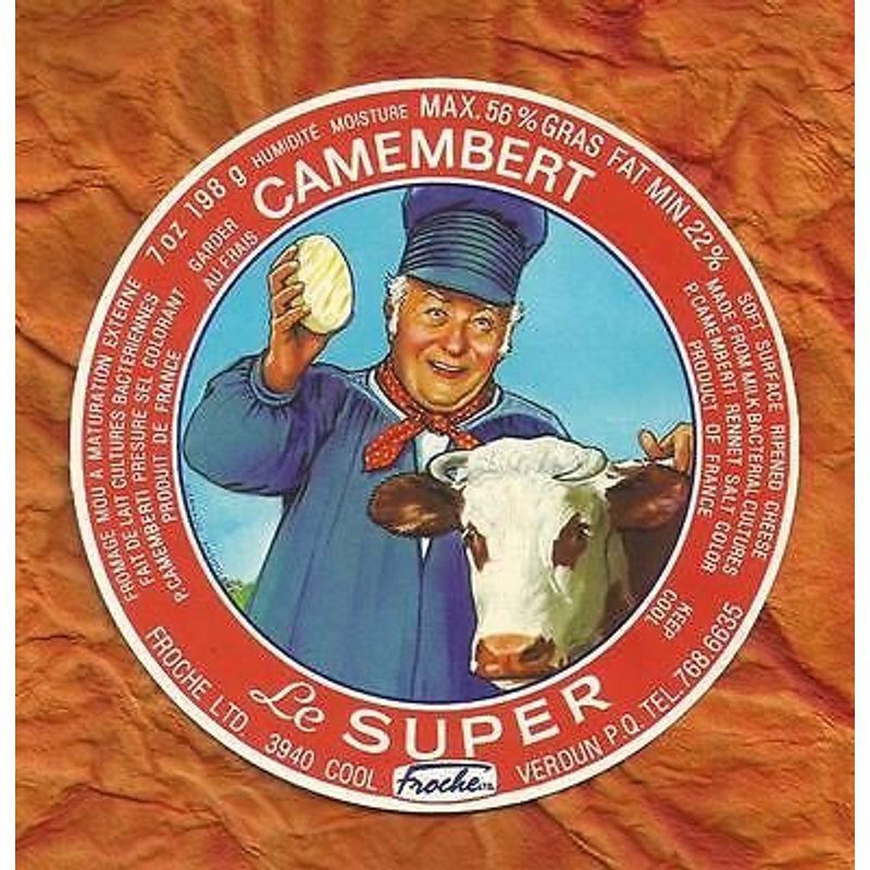 Etiquette Camembert "Le Super