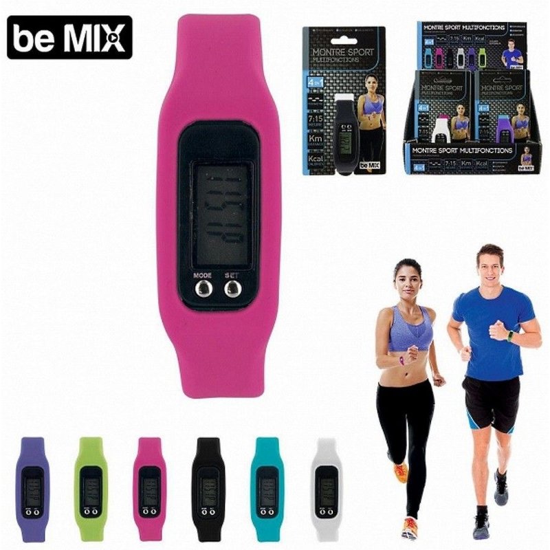 Montre Sport Multifonctions Podometre Compteur Pas Km Calories