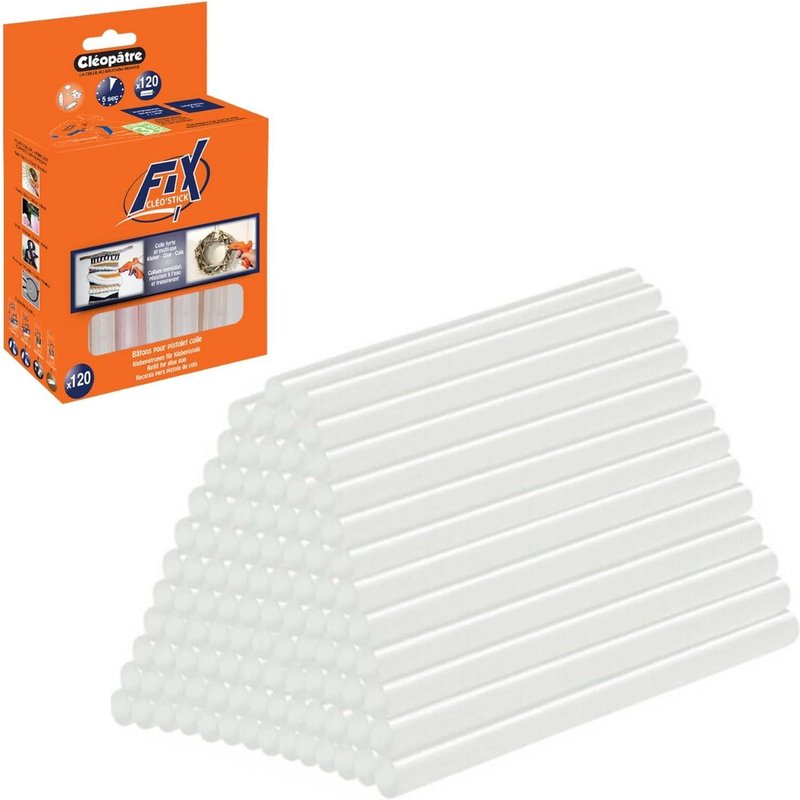 CLEOPATRE MEGAbox de 120 bâtons de colle universelle Cléo'STICK FIX