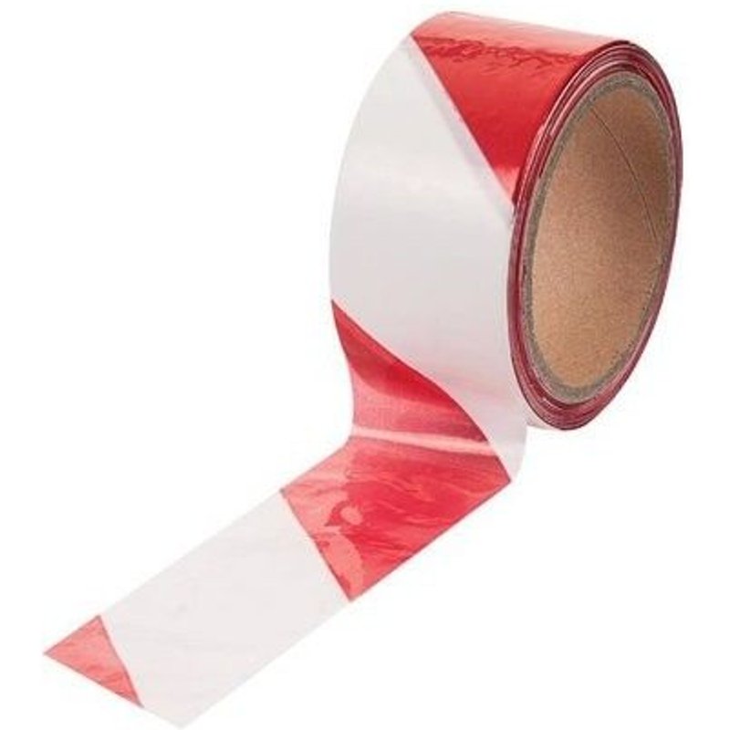 Ruban de signalisation - non adhésif - Dérouleur avec ruban 50 mm x 100 m