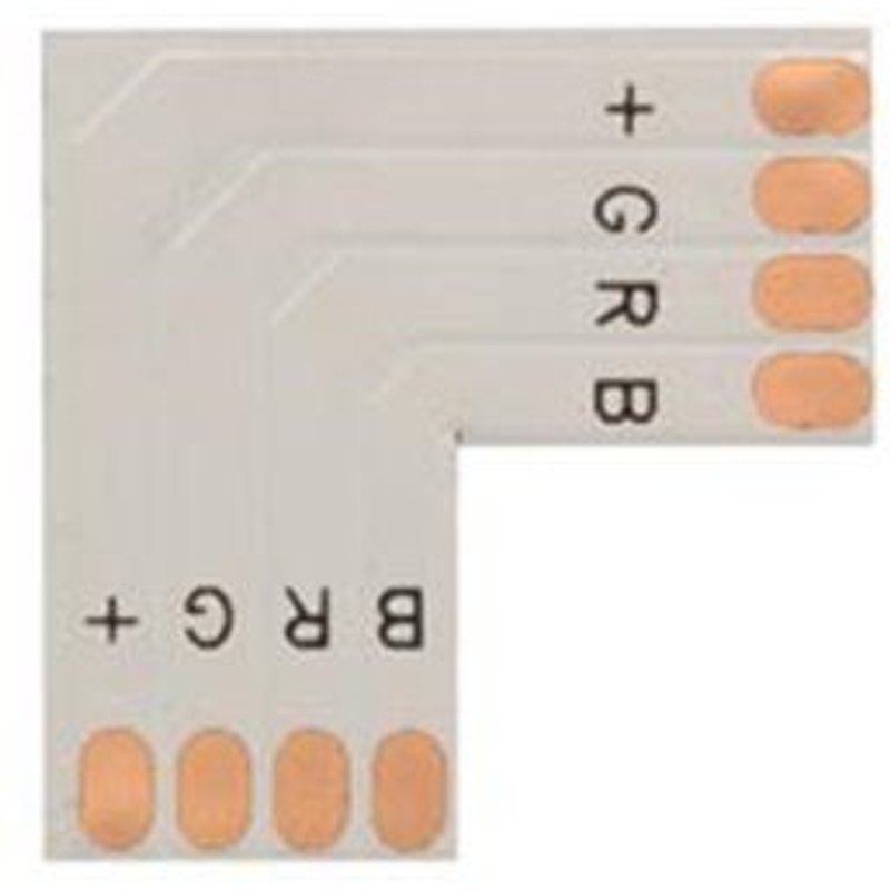 Connecteur Pcb Flexible - Forme L - 10 Mm - Couleur Rvb