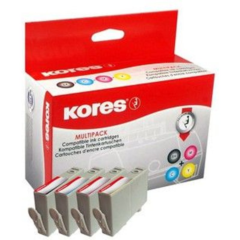 Kores multi-pack tinte fr hp officejet 6000/7000 - par 1 - cartouches d'encre kores g1717kit