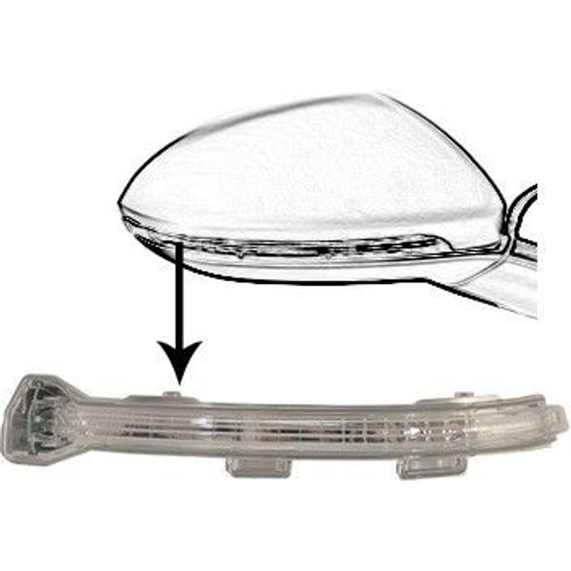 Répétiteur De Rétroviseur Droit Led Pour Volkswagen Golf 7 De Nov 2012 À 2017