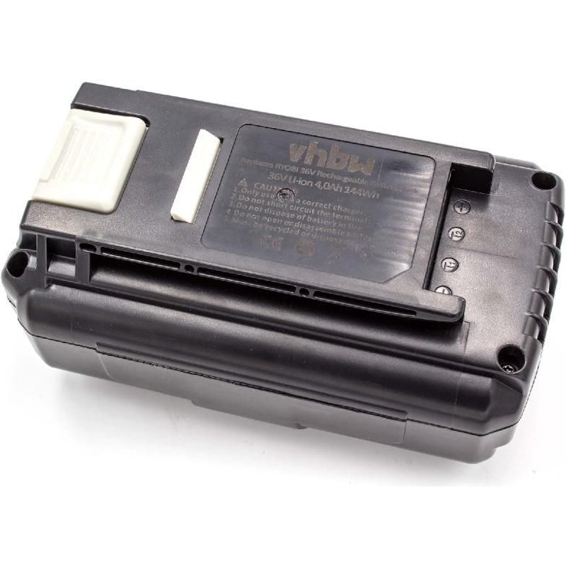 vhbw 1x Batterie compatible avec Ryobi RY40100, RLT36C3325, RY40180, RY40002, RY40112, RY40110, RLT36B33 outil électrique (4000 mAh, Li-ion, 36 V)