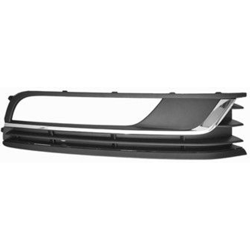 Grille De Prise D'air Inférieure Droite Avec Emplacement D'anti-Brouillard Et Moulure Chromée Pour Volkswagen Passat De Nov 2010 À 2014