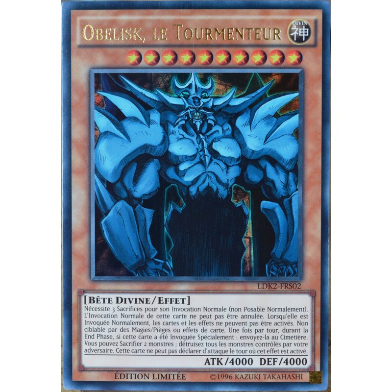 Carte Yu-Gi-Oh Ldk2-Frs02 Obelisk, Le Tourmenteur Neuf Fr