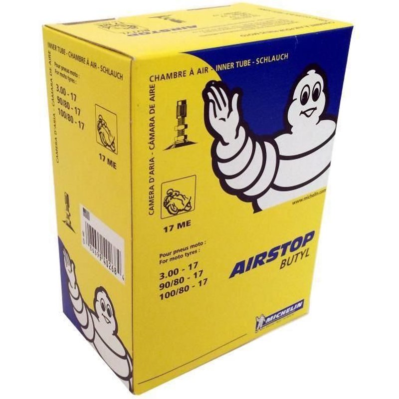 Chambre à air Michelin Street 90/90-17 valve droite TR4