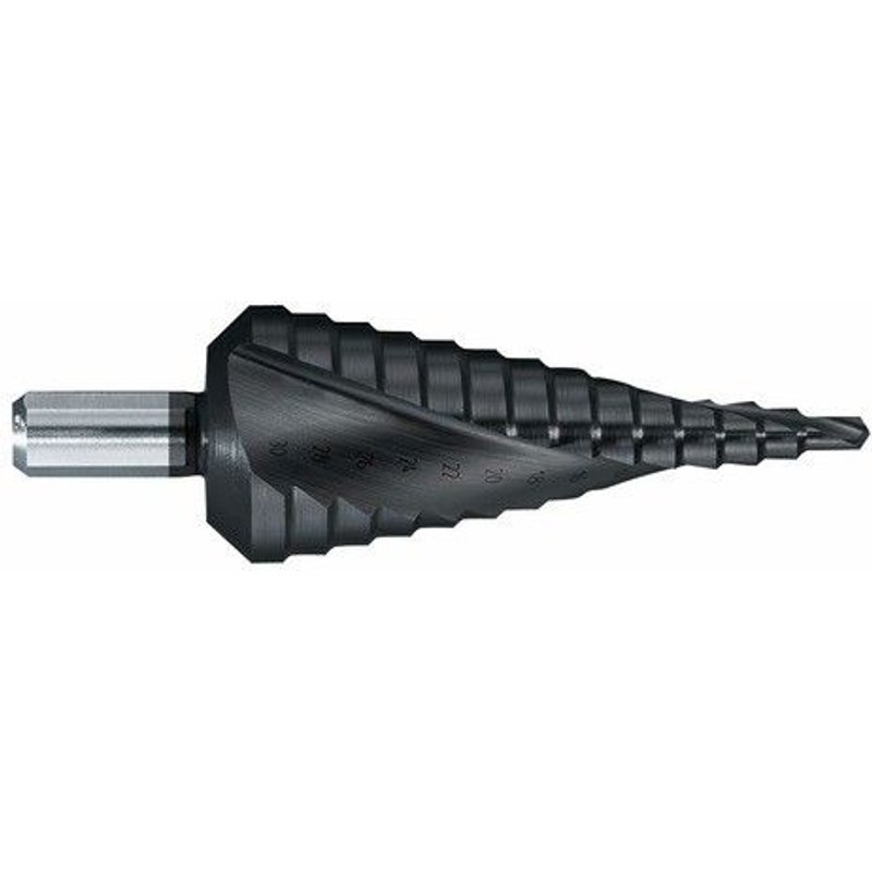 Forets coniques étagés au Cobalt spécial inox-diamètre queue 10 mm TIVOLY