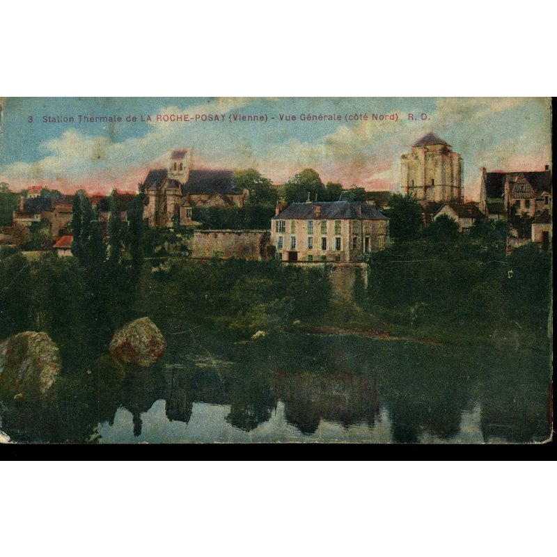 Carte Postale De La Roche-Posay (Vienne) Vue Générale (Côté Nord)