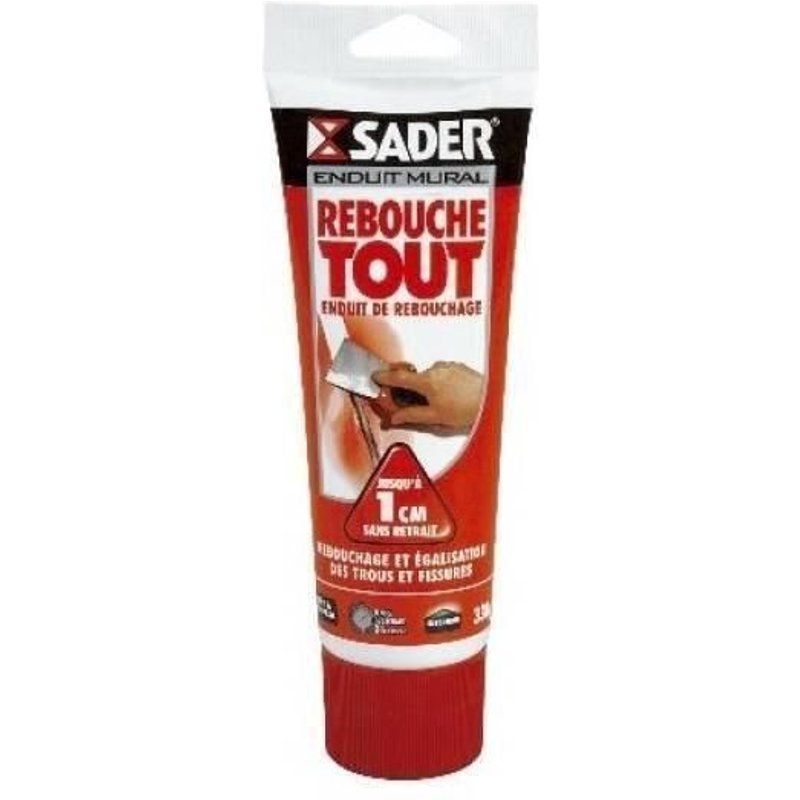 Enduit Rebouchage Tube 330G Sader