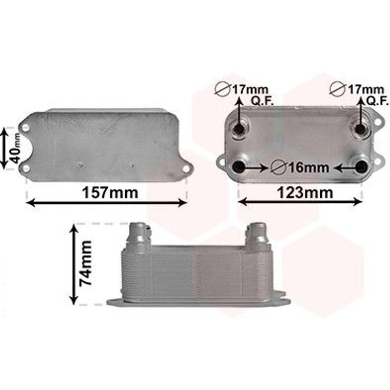 Radiateur D'huile De Boite De Vitesse Pour Mercedes Classe C W204 De 2007 À 2010 Version 1.6 / 1.8cgi / 2.2cdi