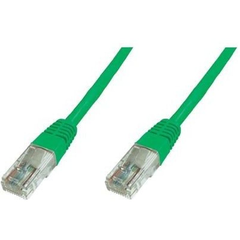 DIGITUS Professional - Cordon de raccordement - RJ-45 (M) pour RJ-45 (M) - 1 m - UTP - CAT 6e - IEEE 802.3 - sans halogène, moulé, sans crochet - vert